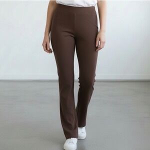 Lovers + Friends‎ High Rise Boot Cut Pants Brown Pull On size Small